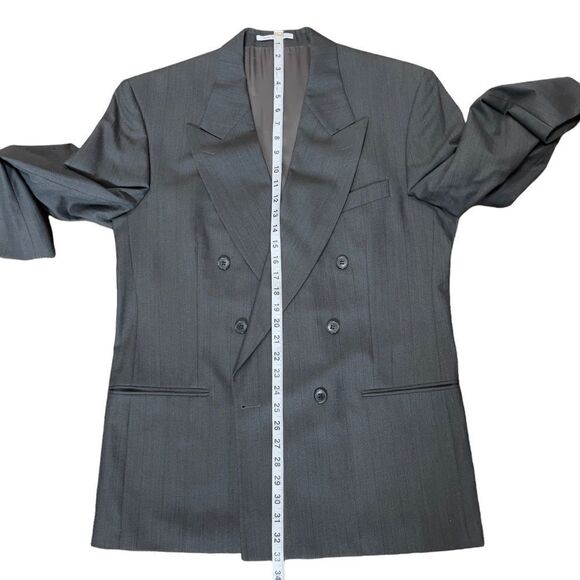 YSL Men’s Gray Double-breasted Suit Sz 42L - Picture 11 of 16